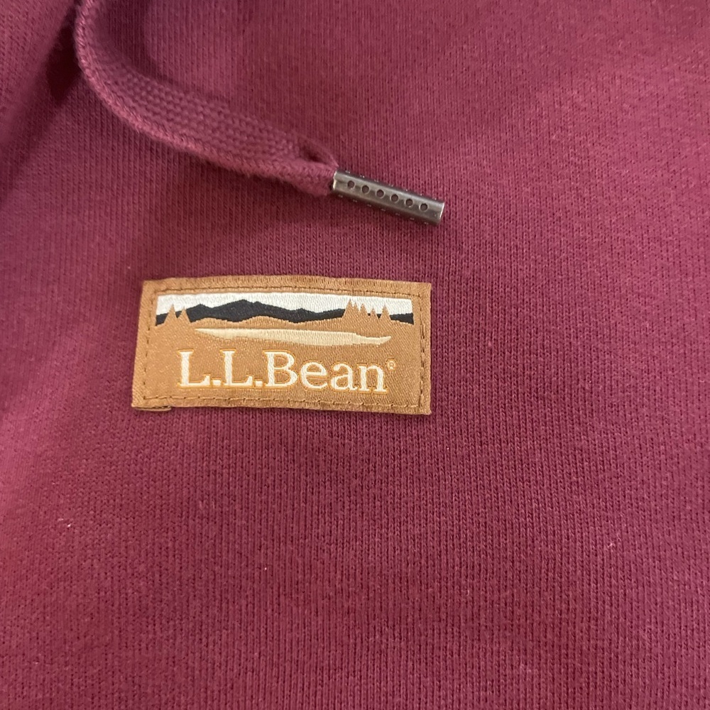 L.L. Bean Men's Maroon Zip-Up Sweater - Picture 4 of 8